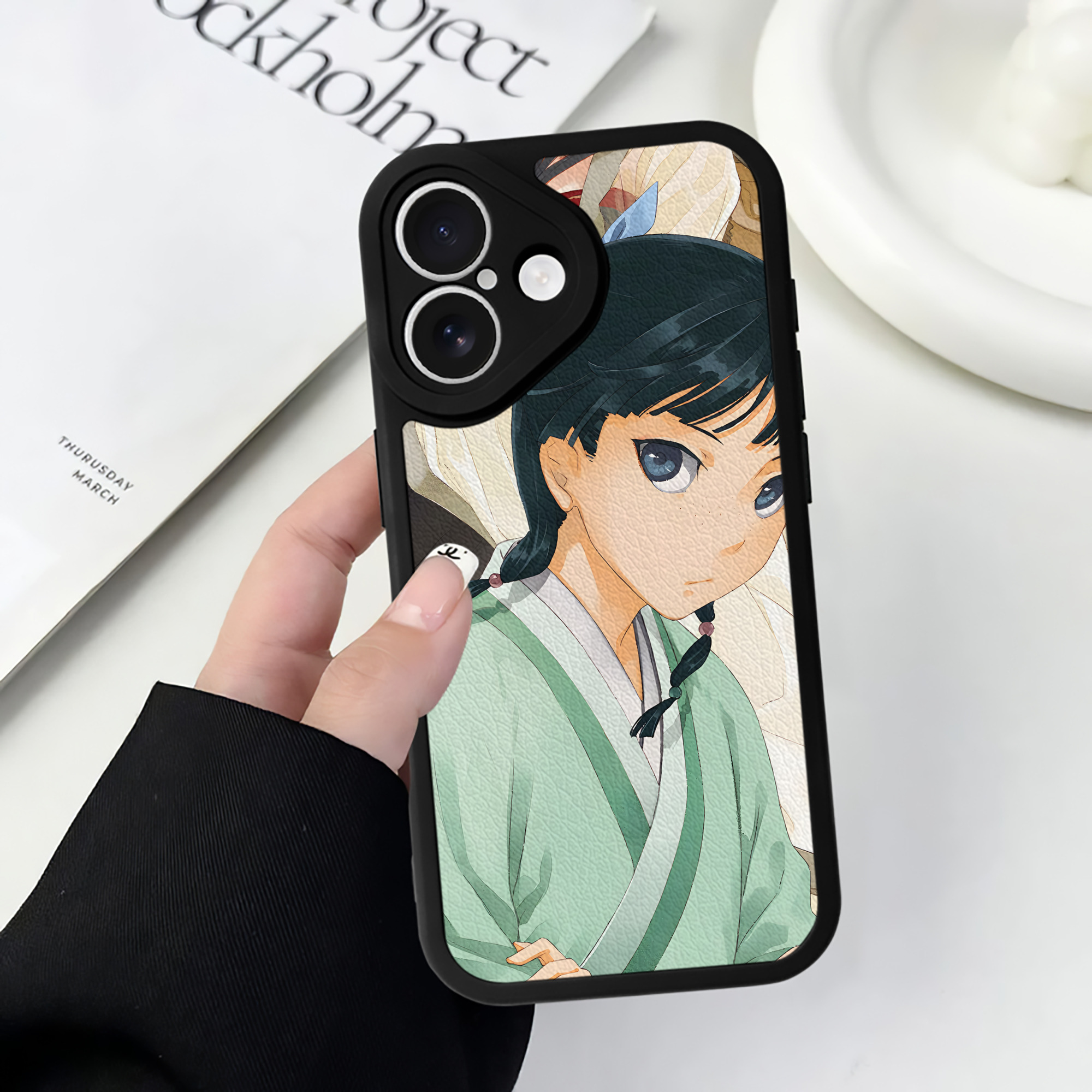 薬屋のひとりごと The Apothecary Diaries 【iPhone 16シリーズ対応】シリコンスマホケース（レザー調） 材質：シリコン